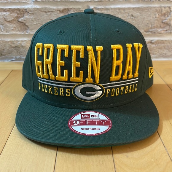New Era 9Fifty Green Bay Packers Football Team Snapback Hat - Picture 1 of 5